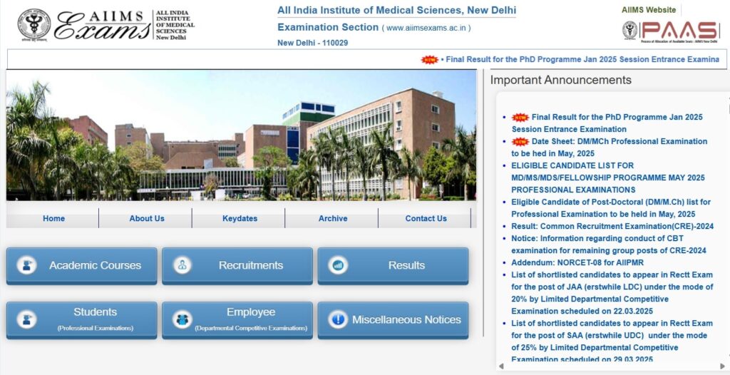 AIIMS ADMIT CARD 2025 min