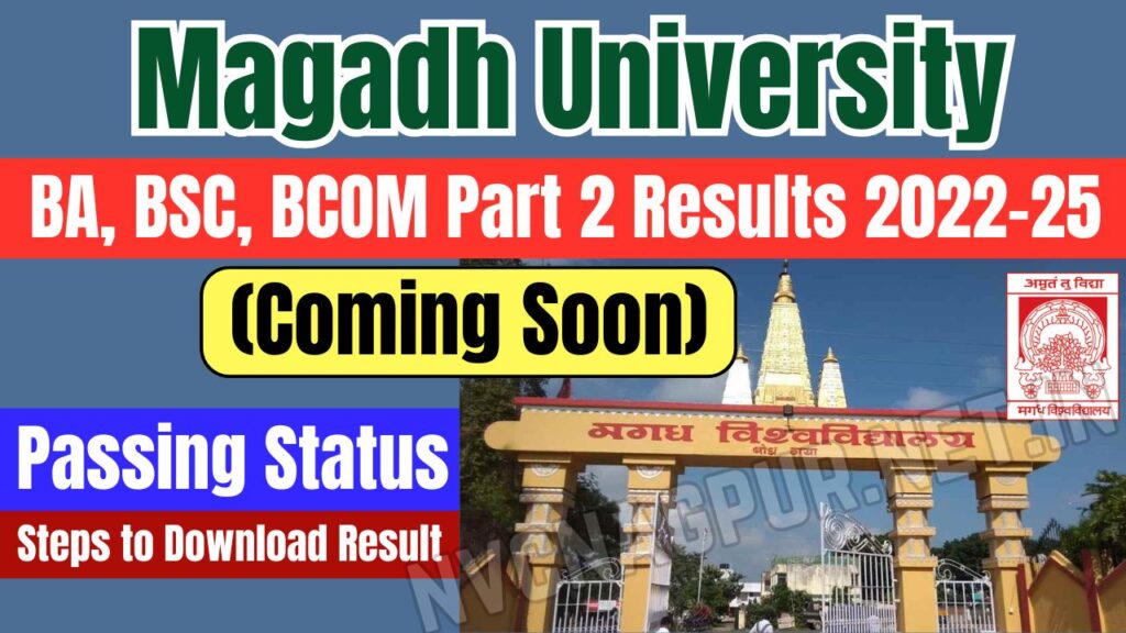 Magadh University BA BSC BCOM Part 2 Results 2022-25