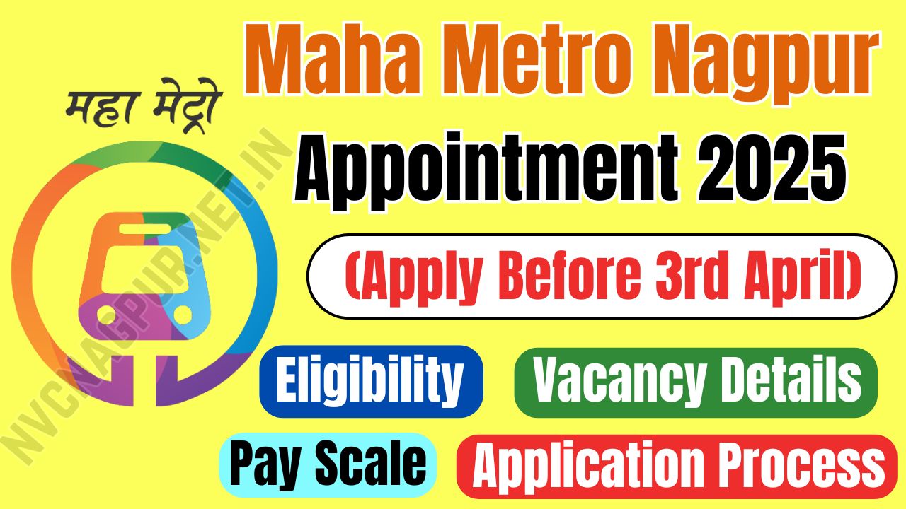 Maha Metro Nagpur appointment 2025