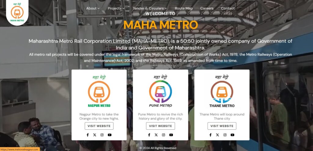 Maha Metro Nagpur appointment 2025