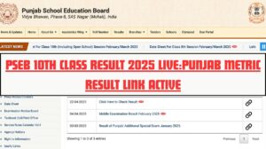 Home 17 PSEB 10th Class Result 2025 Live